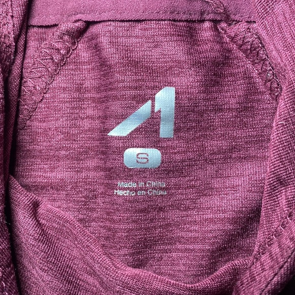 Purple athletic pullover hoodie with thumb holes and pockets - Picture 7 of 7